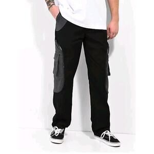 Publisher Black Cargo Pants EPTM Men's Size 2X - 39 The Perfect Example baggy